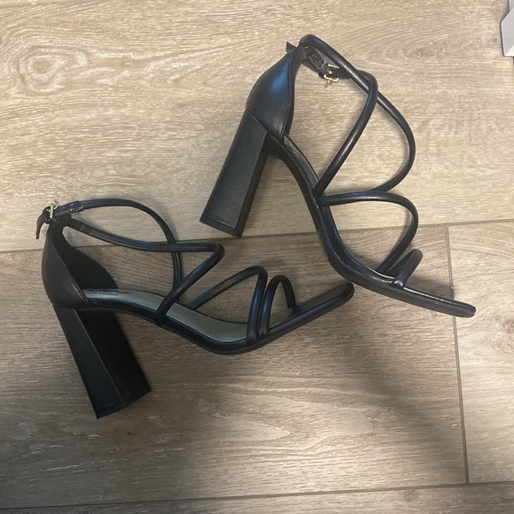 Black Strappy Sandals - Picture 4 of 4